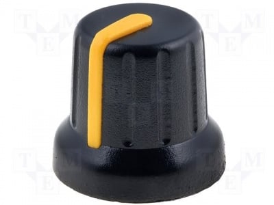 Копче GMN-4YL Копче за потенциометър; миниатюрно, с индикатор; ABS; Ос:6mm